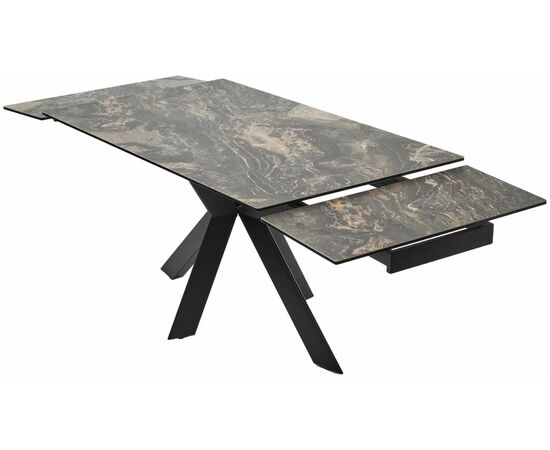 Стол BELLUNO 160 KL-176, итальянская керамика/ черный каркас, ®DISAUR, изображение 11 | Интернет магазин мебели и декора LifeDekor