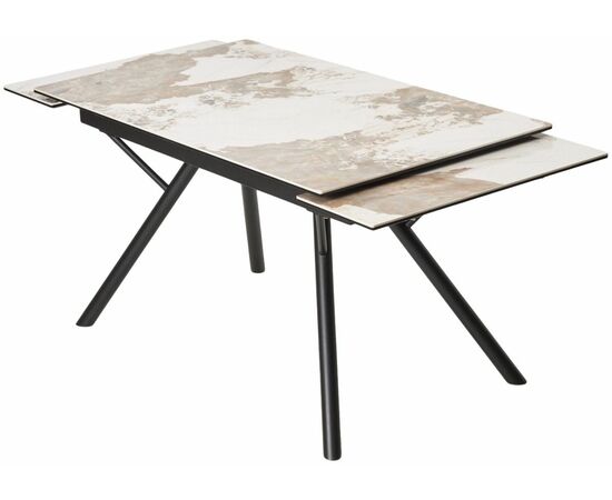 Стол ЛИБЕРТИ 140 Pandora, керамика / Черный каркас М-City, изображение 4 | Интернет магазин мебели и декора LifeDekor