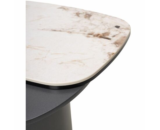 Стол кофейный ARVID PANDORA  керамика на стекле/ окрашенный МДФ / темно-серый МДФ каркас ®DISAUR, изображение 8 | Интернет магазин мебели и декора LifeDekor