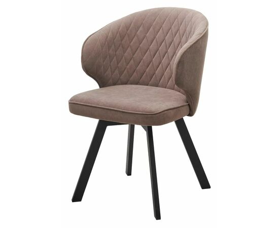 Стул SKAT 360 град. поворот. B5 Капучино, велюр / черный каркас, М-City | Интернет магазин мебели и декора LifeDekor