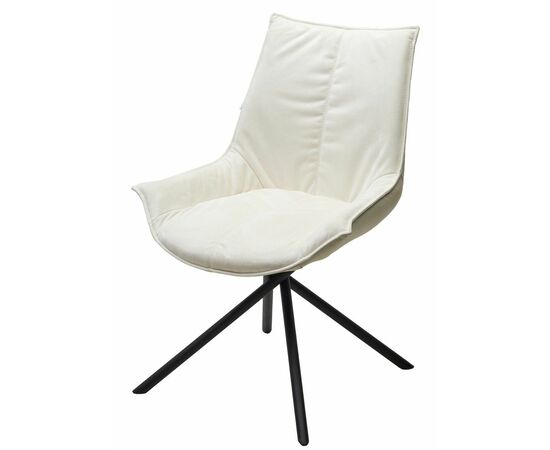 Стул ОСЛО Atmocfera 010 Бежевый / Orakul 160 Белый / Черный каркас M-City | Интернет магазин мебели и декора LifeDekor