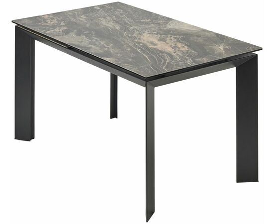 Стол CREMONA 140 KL-176, итальянская керамика/ черный каркас, ®DISAUR, изображение 13 | Интернет магазин мебели и декора LifeDekor