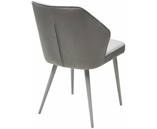 Стул SEATTLE-V СВЕТЛО-СЕРЫЙ BM-4, велюр / белый каркас М-City, изображение 4 | Интернет магазин мебели и декора LifeDekor