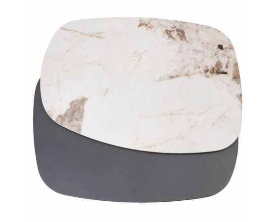 Стол кофейный ARVID PANDORA  керамика на стекле/ окрашенный МДФ / темно-серый МДФ каркас ®DISAUR, изображение 7 | Интернет магазин мебели и декора LifeDekor