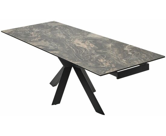 Стол BELLUNO 160 KL-176, итальянская керамика/ черный каркас, ®DISAUR, изображение 7 | Интернет магазин мебели и декора LifeDekor