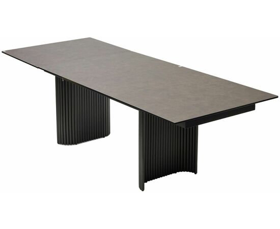 Стол RAGNAR 180 цвет 1697 Коричневая кожа, керамика / Темно-серый каркас, ®DISAUR, изображение 6 | Интернет магазин мебели и декора LifeDekor