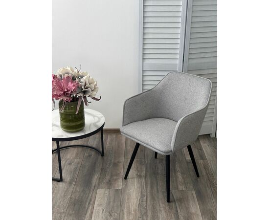 Стул FORT 360 град. поворот. NS10 Серый, букле / черный каркас, М-City, изображение 3 | Интернет магазин мебели и декора LifeDekor