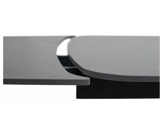 Стол BLANCO 160 MATT BLACK MARBLE SOLID CERAMIC / Орех, ®DISAUR, изображение 3 | Интернет магазин мебели и декора LifeDekor