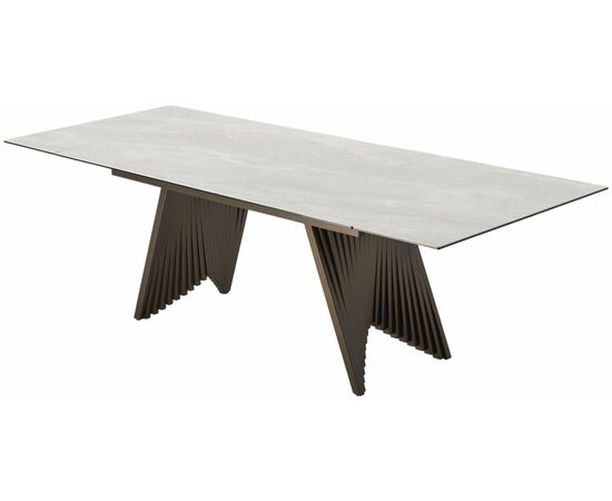 Стол IVAR 180 MARBLES TL-109 Серый мрамор, испанская керамика/Шоколадное золото каркас, ®DISAUR, изображение 11 | Интернет магазин мебели и декора LifeDekor