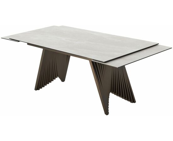 Стол IVAR 180 MARBLES TL-109 Серый мрамор, испанская керамика/Шоколадное золото каркас, ®DISAUR, изображение 10 | Интернет магазин мебели и декора LifeDekor