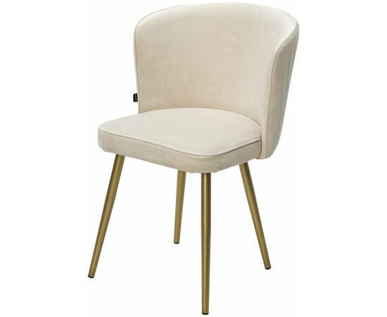 Стул МОНЕ ZIZI 002 Молочный, велюр / Золотой каркас M-City | Интернет магазин мебели и декора LifeDekor