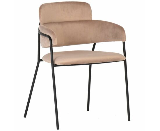 Стул Napoli латте с черными ножками, Цвет: Латте | Интернет магазин мебели и декора LifeDekor