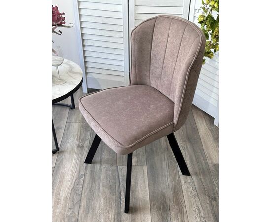 Стул MODE, цвет B5 Капучино, велюр / черный каркас, поворот.360 град. М-City, изображение 4 | Интернет магазин мебели и декора LifeDekor