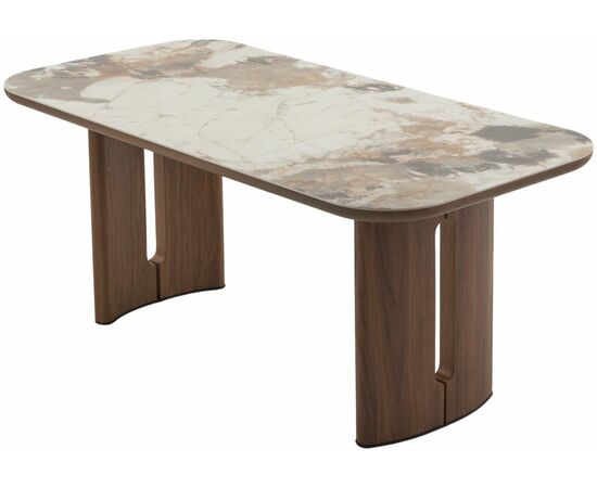 Стол BARK 180 цвет CA035, керамика / Орех, ®DISAUR, изображение 4 | Интернет магазин мебели и декора LifeDekor