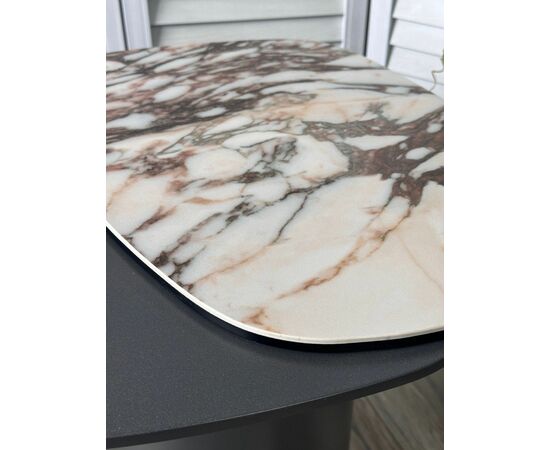 Стол кофейный ARVID TL-312 испанская керамика на стекле/ МДФ окраш. / темно-серый МДФ каркас ®DISAUR, изображение 5 | Интернет магазин мебели и декора LifeDekor