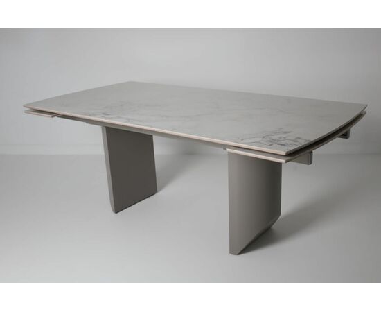 Стол ПУАНТО 200  BRECHA CREMA ELEGANCE, керамика / Латте каркас М-City, изображение 6 | Интернет магазин мебели и декора LifeDekor