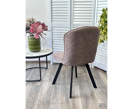 Стул MODE, цвет B5 Капучино, велюр / черный каркас, поворот.360 град. М-City, изображение 2 | Интернет магазин мебели и декора LifeDekor