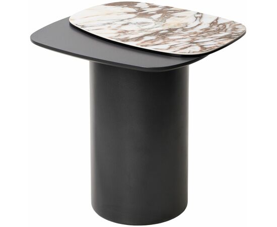 Стол кофейный ARVID TL-312 испанская керамика на стекле/ МДФ окраш. / темно-серый МДФ каркас ®DISAUR | Интернет магазин мебели и декора LifeDekor