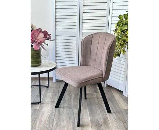 Стул MODE, цвет B5 Капучино, велюр / черный каркас, поворот.360 град. М-City, изображение 3 | Интернет магазин мебели и декора LifeDekor