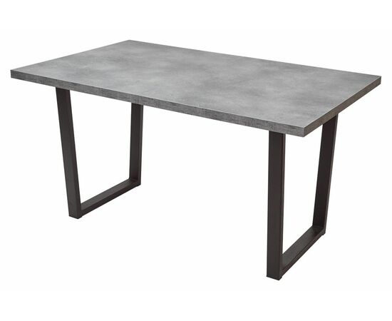 Стол ЛОФТ 160 Бетон Портленд/ Черный М-City | Интернет магазин мебели и декора LifeDekor