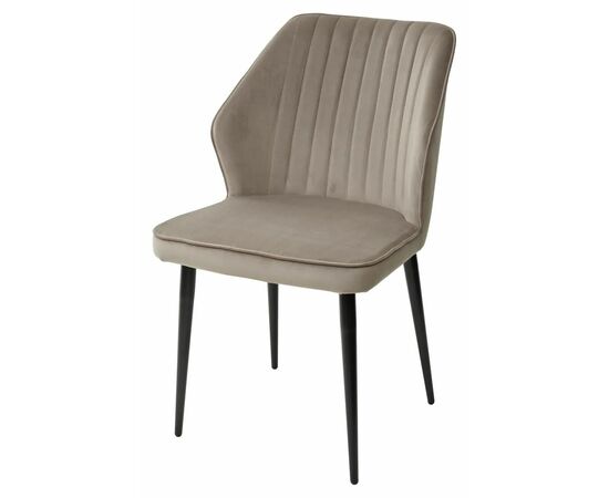 Стул SEATTLE-V ЛАТТЕ #25, велюр / черный каркас М-City | Интернет магазин мебели и декора LifeDekor