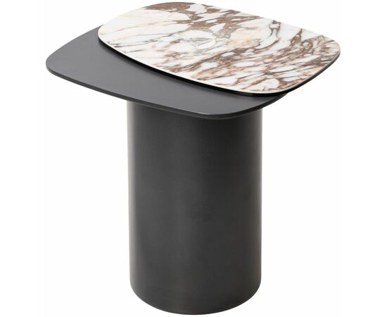 Стол кофейный ARVID TL-312 испанская керамика на стекле/ МДФ окраш. / темно-серый МДФ каркас ®DISAUR, изображение 7 | Интернет магазин мебели и декора LifeDekor