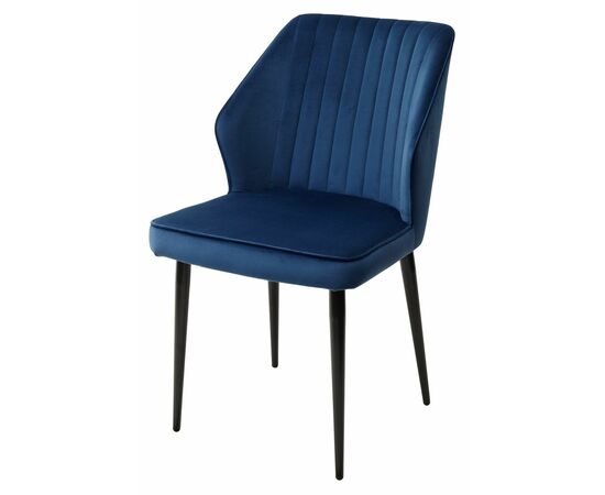 Стул SEATTLE-V СИНИЙ #29, велюр / черный каркас М-City | Интернет магазин мебели и декора LifeDekor