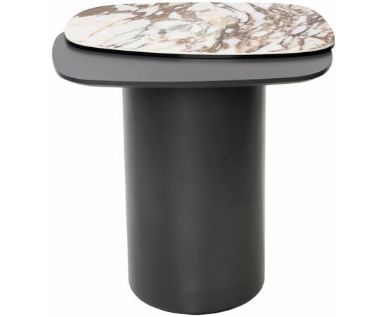 Стол кофейный ARVID TL-312 испанская керамика на стекле/ МДФ окраш. / темно-серый МДФ каркас ®DISAUR, изображение 6 | Интернет магазин мебели и декора LifeDekor