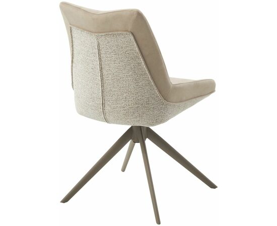 Стул OSKAR 360 град. поворот. RIELY-111 / PRESENT-120 Кремовый / Латте каркас, ®DISAUR, изображение 2 | Интернет магазин мебели и декора LifeDekor