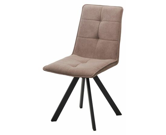Стул BRONX, цвет B5 Капучино, велюр / черный каркас, поворот.360 град. М-City | Интернет магазин мебели и декора LifeDekor