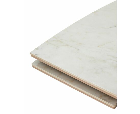 Стол ПУАНТО 200  BRECHA CREMA ELEGANCE, керамика / Латте каркас М-City, изображение 10 | Интернет магазин мебели и декора LifeDekor