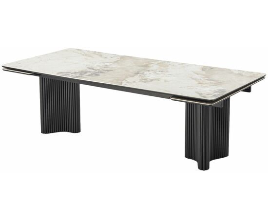 Стол АДАЖИО 240 (320) см PANDORA, керамика / Черный каркас М-City, изображение 5 | Интернет магазин мебели и декора LifeDekor