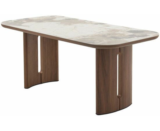 Стол BARK 180 цвет CA035, керамика / Орех, ®DISAUR, изображение 3 | Интернет магазин мебели и декора LifeDekor