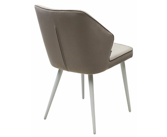 Стул SEATTLE-V ЛАТТЕ #25, велюр / белый каркас М-City, изображение 5 | Интернет магазин мебели и декора LifeDekor