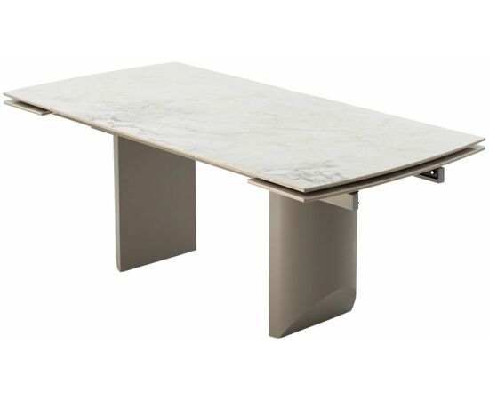 Стол ПУАНТО 200  BRECHA CREMA ELEGANCE, керамика / Латте каркас М-City, изображение 9 | Интернет магазин мебели и декора LifeDekor