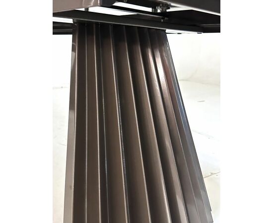 Стол ASTRID 200 TL-102 Бежевый мрамор, испанская керамика / Сланцево-золотистый каркас, ®DISAUR, изображение 2 | Интернет магазин мебели и декора LifeDekor