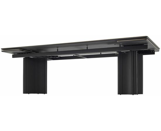 Стол АДАЖИО 240 (320) см MINERAL STONE NATURAL, керамика / Черный каркас М-City, изображение 10 | Интернет магазин мебели и декора LifeDekor
