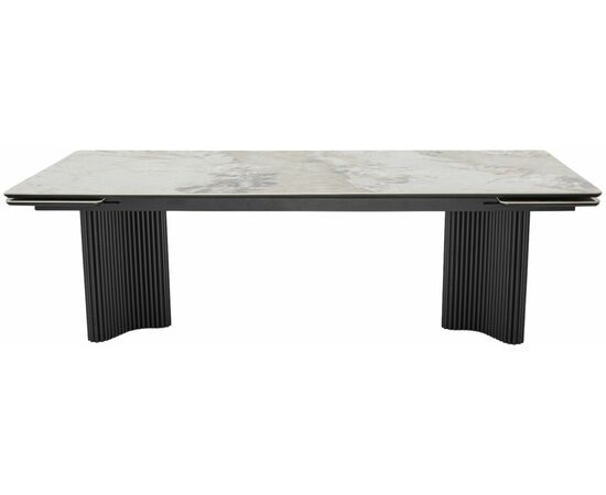 Стол АДАЖИО 240 (320) см PANDORA, керамика / Черный каркас М-City, изображение 4 | Интернет магазин мебели и декора LifeDekor