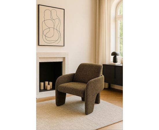 Кресло CUBE OTE SEA-360 Зеленый, ткань/каркас металл в тканевой обивке OTE SEA 360 ®DISAUR, изображение 3 | Интернет магазин мебели и декора LifeDekor