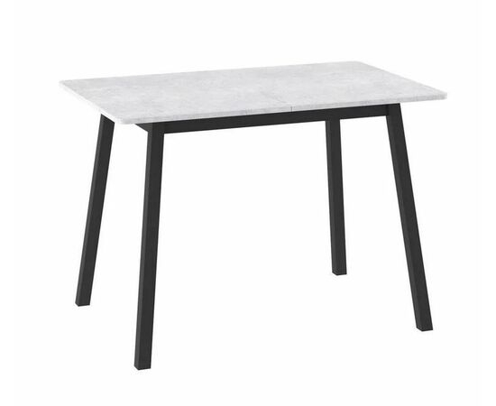 Стол Бриз раздвижной 110(140)х70, Серый сланец/Черный | Интернет магазин мебели и декора LifeDekor