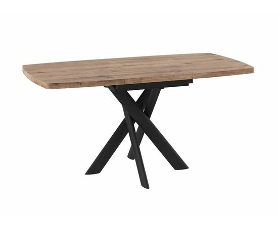 Стол LEONEL-110 (110/145 х 80 / дуб велингтон / черный), изображение 2 | Интернет магазин мебели и декора LifeDekor