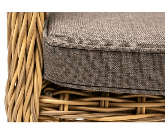 "Цесена" кресло плетеное из искусственного ротанга, цвет бежевый, изображение 6 | Интернет магазин мебели и декора LifeDekor
