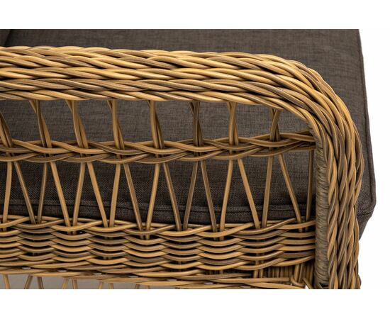 "Цесена" кресло плетеное из искусственного ротанга, цвет бежевый, изображение 9 | Интернет магазин мебели и декора LifeDekor