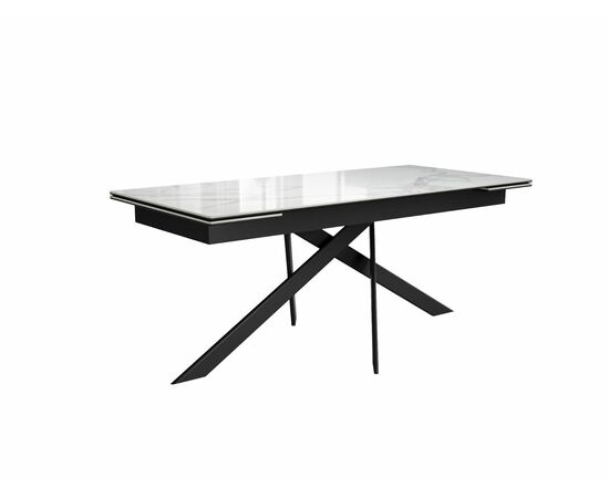 Стол DikLine EKX180, Керамика Белый глянец (К8/2), опоры черные (2 уп.), изображение 6 | Интернет магазин мебели и декора LifeDekor