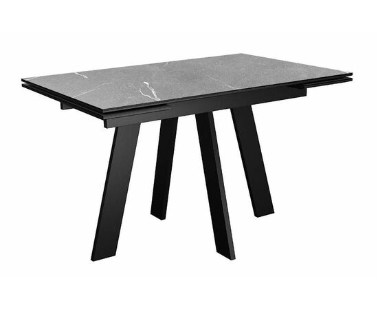 Стол DikLine SKM110 Керамика Серый мрамор/опоры черные | Интернет магазин мебели и декора LifeDekor