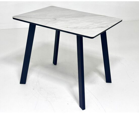 Стол ТИК ТАК 120 ОНИКС, керамика / Черный каркас М-City | Интернет магазин мебели и декора LifeDekor