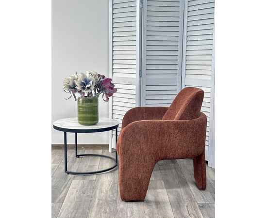 Кресло CUBE OTE SEA-500 Бронзовый,ткань/каркас металл в обивке бронзового цвета OTE SEA 500 ®DISAUR, изображение 3 | Интернет магазин мебели и декора LifeDekor