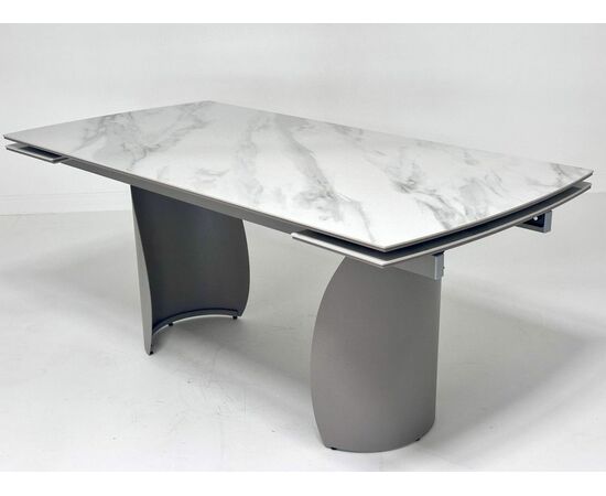 Стол ОЛЬХОН 180 БЕЛЫЙ МРАМОР активный , керамика / Латте каркас, М-City | Интернет магазин мебели и декора LifeDekor