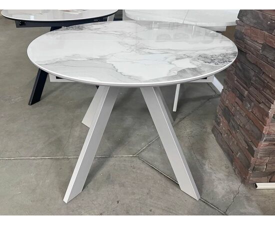 Стол БОНЖУР 100 PANDORA LIGHT, керамика / ЛАТТЕ каркас М-City | Интернет магазин мебели и декора LifeDekor