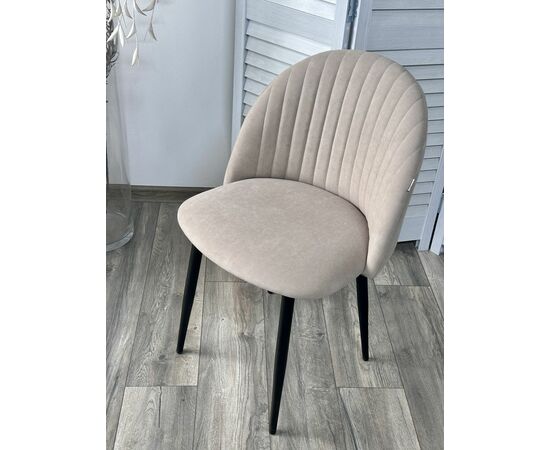 Стул БАРИ Marseille-13 Латте, велюр / черный каркас M-City, изображение 3 | Интернет магазин мебели и декора LifeDekor